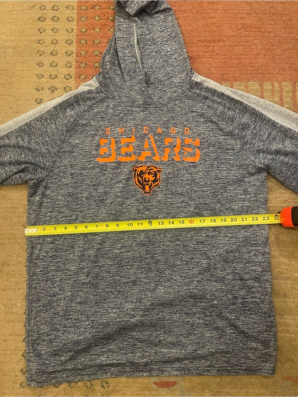 Fanatics Navy and Orange Chicago Bears Hooded Pullover - Picture 5 of 7
